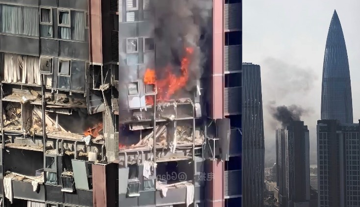 深圳湾,居民楼爆炸,这栋楼怕是废了吧.mp4